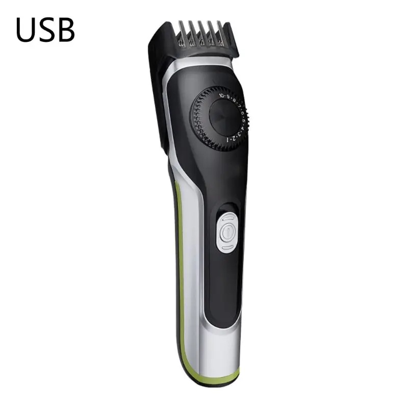 Зарядное устройство USB машинка для стрижки волос Мужская масляная голова стрижка Push портативные фейдеры