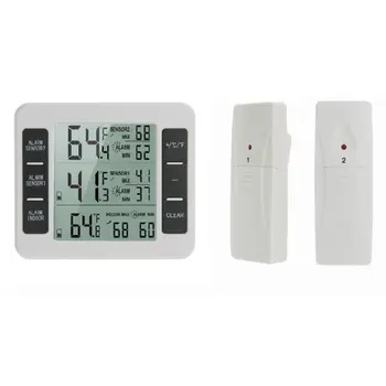 

Home Wireless Indoor and Outdoor Thermometers Electronic Wireless Refrigerator Cold Storage Thermometer