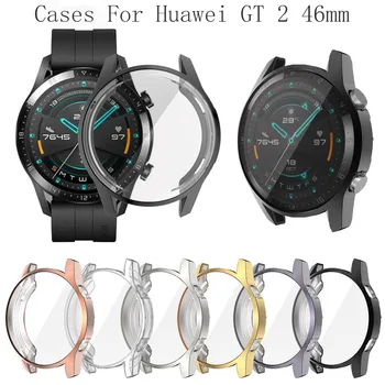 

Watch Case For Huawei Watch GT 2 46mm GT2 Case Soft Silicone TPU Protective watch Cover Protector Coque sleeve Frame fundas