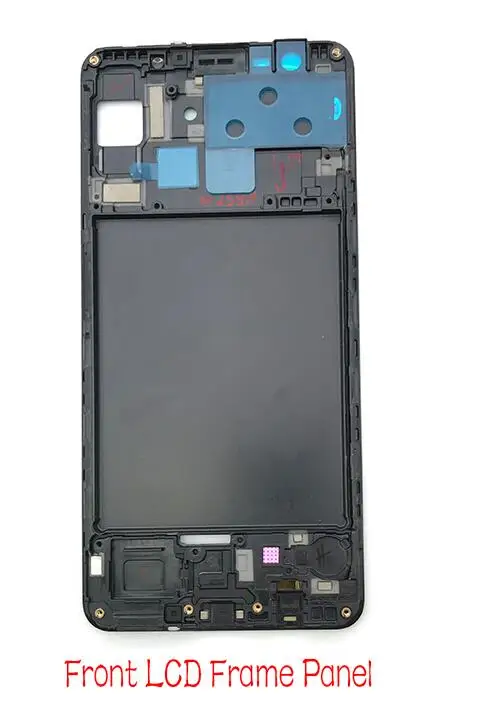 Front Housing Для samsung A70 A705F Задняя стеклянная крышка батарейного отсека Корпус переднего корпуса задняя крышка батарейного отсека - Цвет: Front Housing