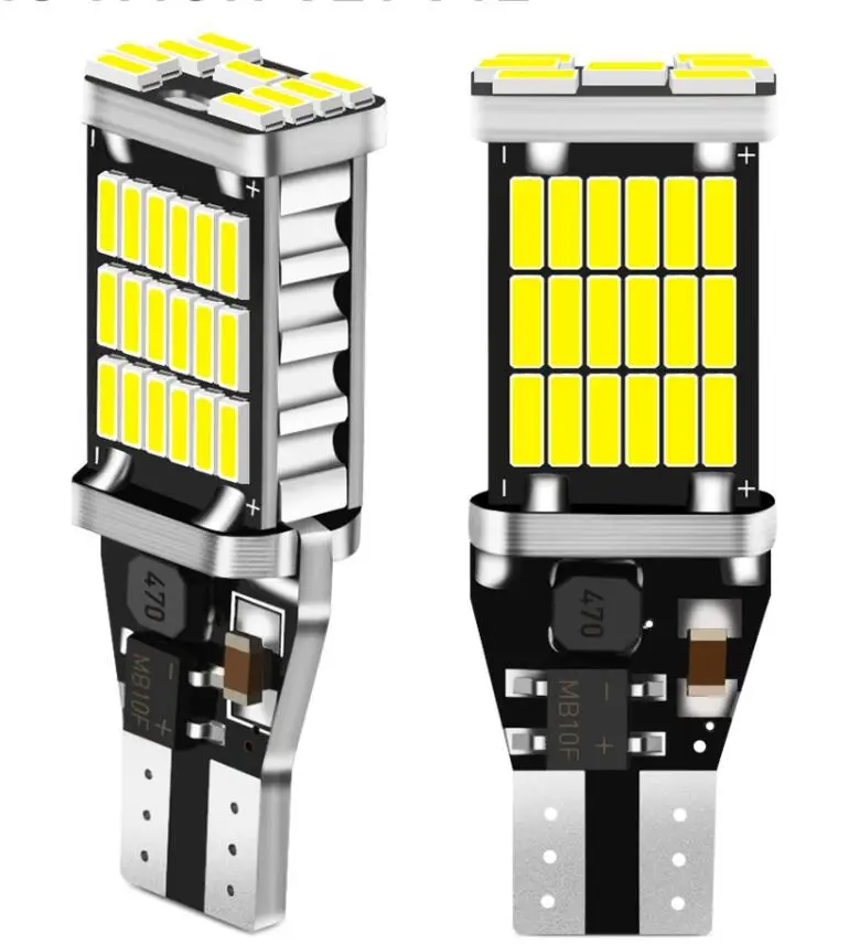 2x Car Signal Light T15 W16W LED Bulb For Volvo XC60 S60 XC90 V70 Opel Astra H G J Insignia Mokka Toyota Avensis Rav4 | Автомобили и