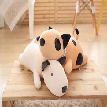 

55/70cm Cute Corgi Shiba Inu Bull Terrier Plush Toy Pillow PP Cotton Super Soft Animal Doll Kids Holiday Gift Home Decor