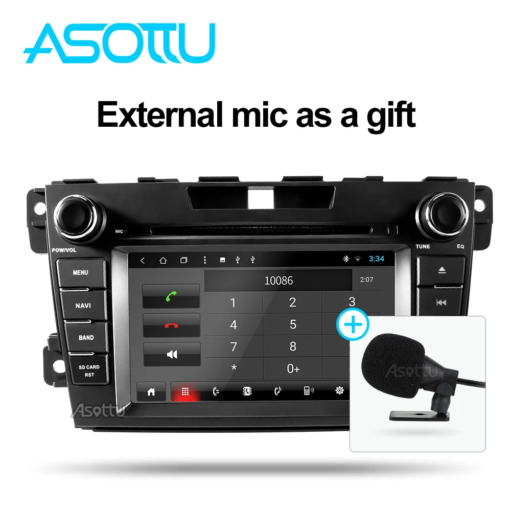 Clearance Asottu android 9.0 car dvd  for Mazda CX-7 2008 2009 2010 2011 2013 2013 2014 2015  gps navigation radio video player 1