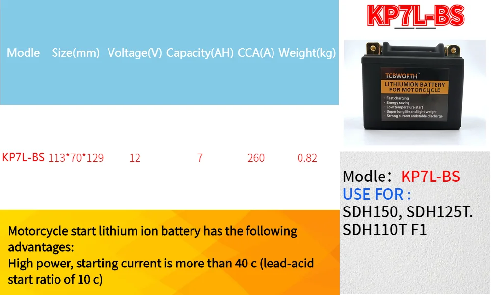 7-A 12V мотоциклетный стартер двигателя Батарея LiFePO4 литий-железо BMS напряжения, защита при езде на мотоцикле прыгать Зажигалка Батарея для мотора