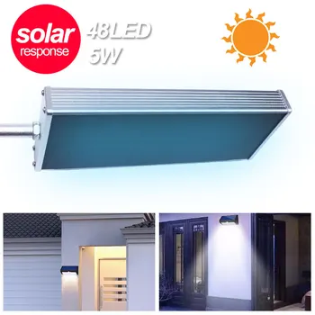 

Street Lamp Walkway Lights Wall Light Security Garden Home Durable Eco-Friendly Solar Power Radar Sensor