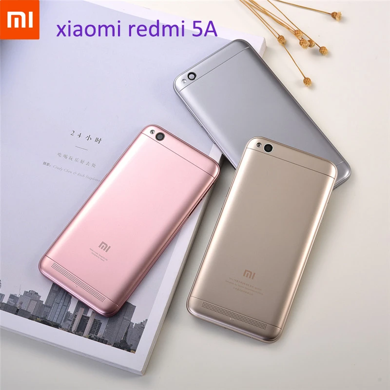 Xiaomi Redmi 5a Battery Back Cover Original For Red Mi 5a Rear Housing Door Plastic Repair Spare Parts Side Buttons With Logo Phone Case Covers Aliexpress