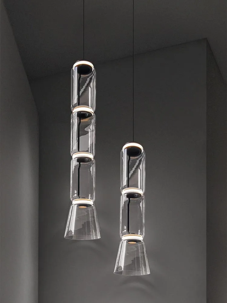 Modern Creative LED Chandeliers Dining Living Room Bedroom Clear Glass Lighting Hanging Fixtures Restaurant Home Designer Lamps | Лампы и