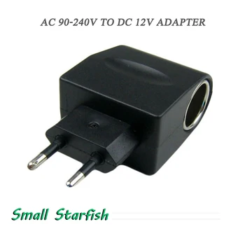 

EU Plug 100-240V AC to DC Car Cigarette Lighter Socket Plug Power Adapter Converter Car Charger Adapters Electronics Accessories