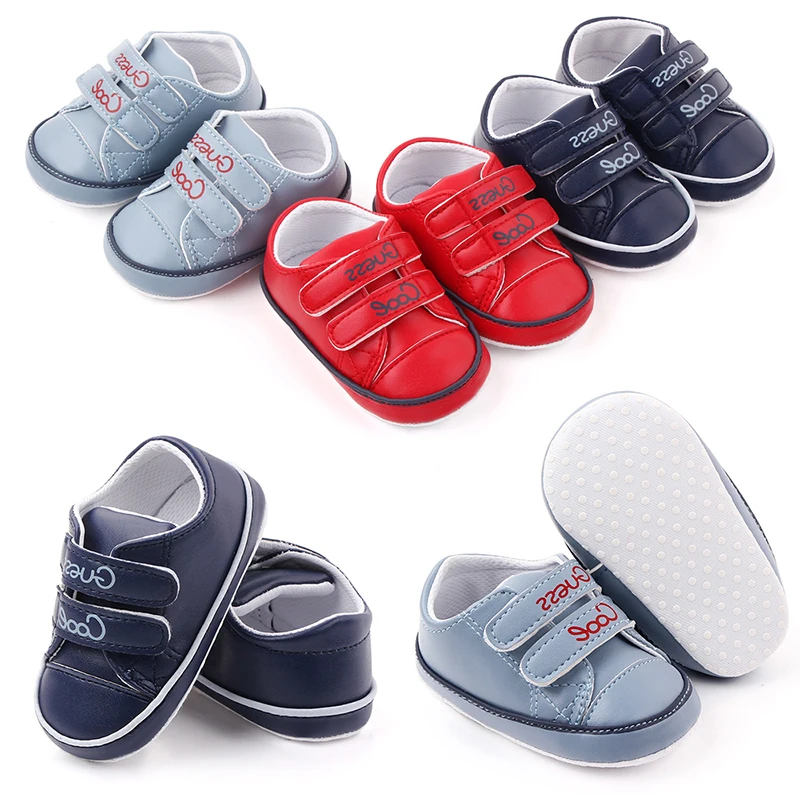 

Baby Boys Shoes Breathable Anti-Slip Toddler Soft Soled Walking PU Sneakers