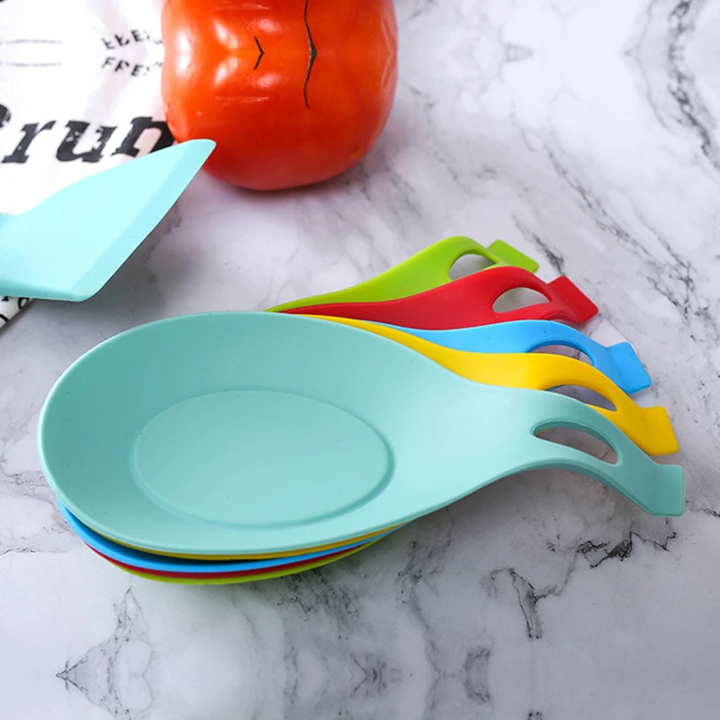 Multipurpose Silicone Spoon Rest Pad Insulation Kitchen Gadget Dish Holder Heat Resistant Placemat Drink Glass Coaster Tray | Дом и сад