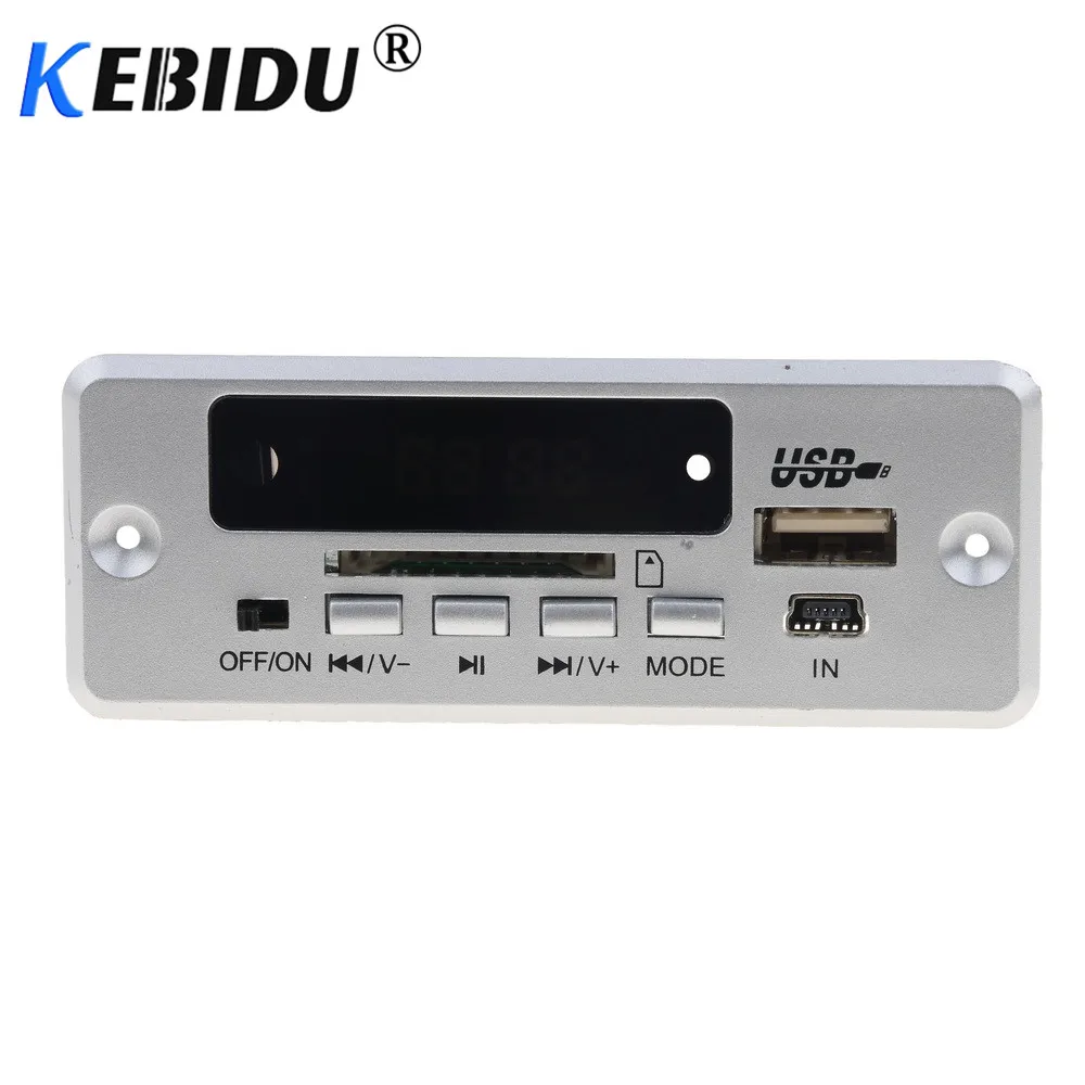 

Kebidu Bluetooth 5.0 MP3 Decoding Board Module Wireless Car USB MP3 Player TF Card Slot / USB / FM / Remote Decoding Board