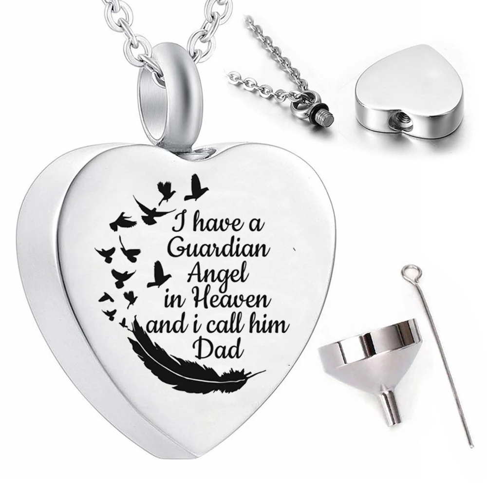 Urn Necklace Remembrance Jewelry For Dad Cremation Jewelry Dad