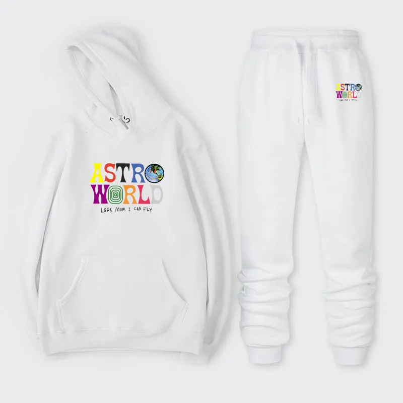 Женский комплект из 2 предметов, астромир, WISH YOU WAS HERE HOODIES, модная толстовка с надписью ASTROWORLD, уличная одежда, мужские комплекты, Топы+ штаны