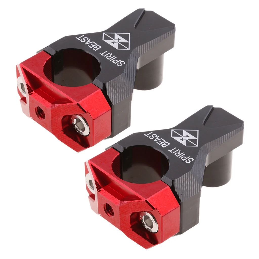 Motorcycle HandleBar Handle Fat Bar Mount Clamps Riser 7/8'' 22mm-28mm