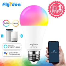 E27 умный светильник 15 Вт WiFi светодиодный светильник изменение цвета волшебная лампа Пробуждение светильник s Совместимость с Alexa Google Assistant Прямая поставка