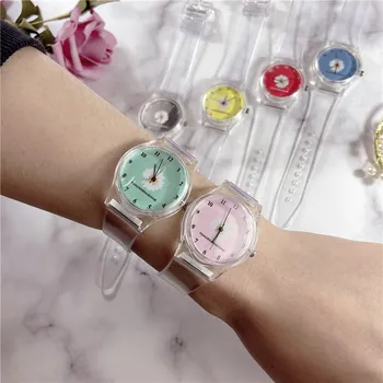 

Small Daisy Elegant Flower Watch Ladies Fashion Casual Quartz Watch 2020 New INS Style Ladies Watch Simple Woman Clock