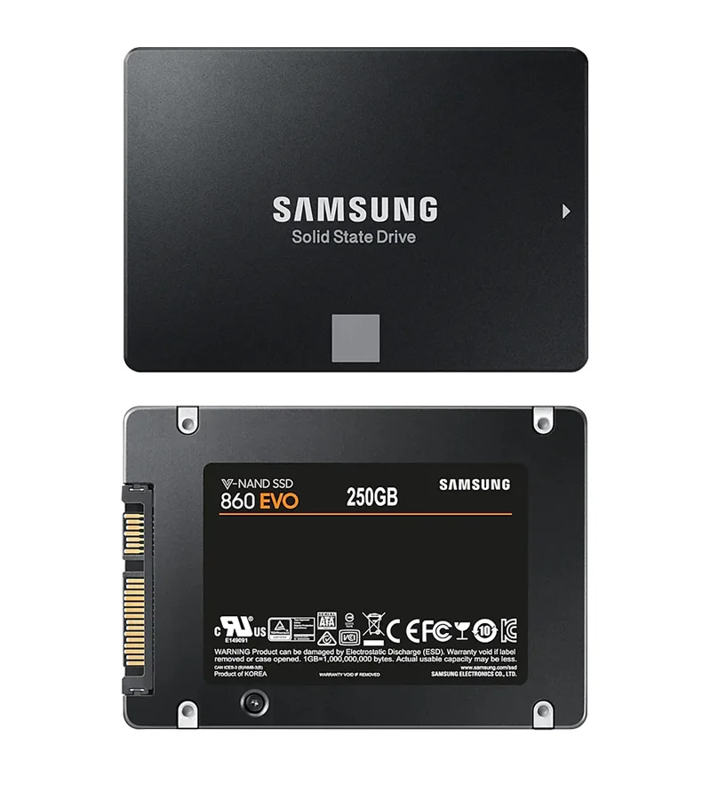 Оригинальный SAMSUNG 250GB 500GB 1 ТБ ноутбук внутренний жесткий диск SSD HDD 860 Evo SATA 3 2,5 ''твердотельный накопитель для настольного ПК