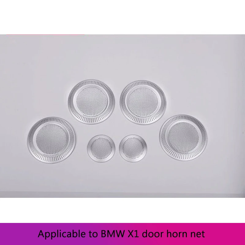 

Car side door (audio) speaker cover speaker network Speaker net cover 6 pcs For BMW New 1 2 Series 16-19 X1
