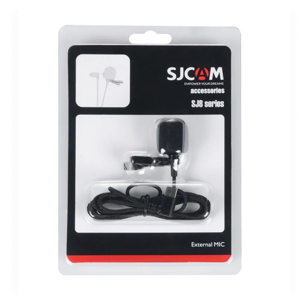 SJCAM SJ8 SJ9 аксессуары type-C разъем внешний микрофон для SJ8 серии SJ9 Strike Max 4K Спортивная Экшн-камера