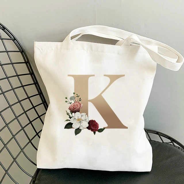 Tote Bag Anime Women Cotton on the Frame Shorts Bags Paper Shopping for Boutique Flower Letter Cart Woman Raffia Shoppers With K