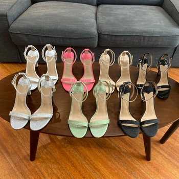 

Women's Sandals Genuine Hapucky Leather Ladies Dress Pumps New Fashion Party Sandals Hot Sell High Heels Shoes For Women Summer