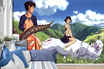 

[Self-Adhesive] 3D Princess Mononoke138839633 Japan Anime Wall Paper mural Wall Print Decal Wall Murals