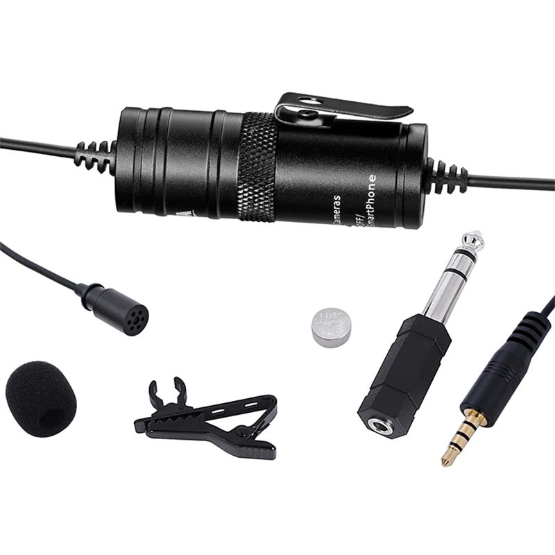 

BOYA BY-M1 Omnidirectional Camera Lavalier Condenser Broadcast Microphone Professional for Canon DSLR Camcorder iPhone 8 10 7 6