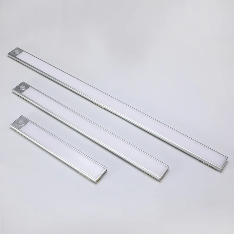 

Under Cabinet Light USB Rechargeable PIR Motion Sensor LED Closet Light Aluminum Night Lighting For Wardrobe Cupboard Wall Lamp