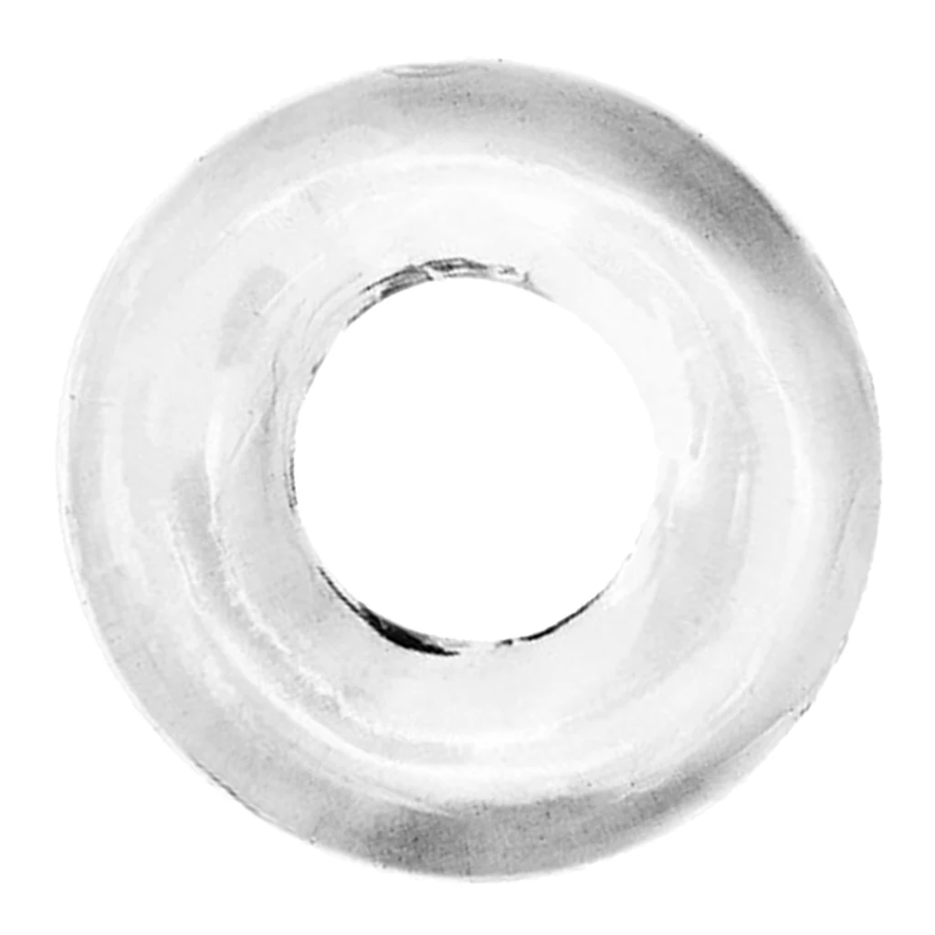 Silicone Crystal Clear Reusable Penes Extender Chaste Ring Lock for Delay Ejaculation Erection Impotence Prolong