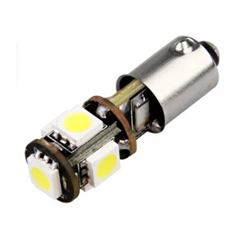 10x Авто интерьерный светильник BA9S T4W H6W 5SMD светодиодный Canbus без ошибок боковые огни