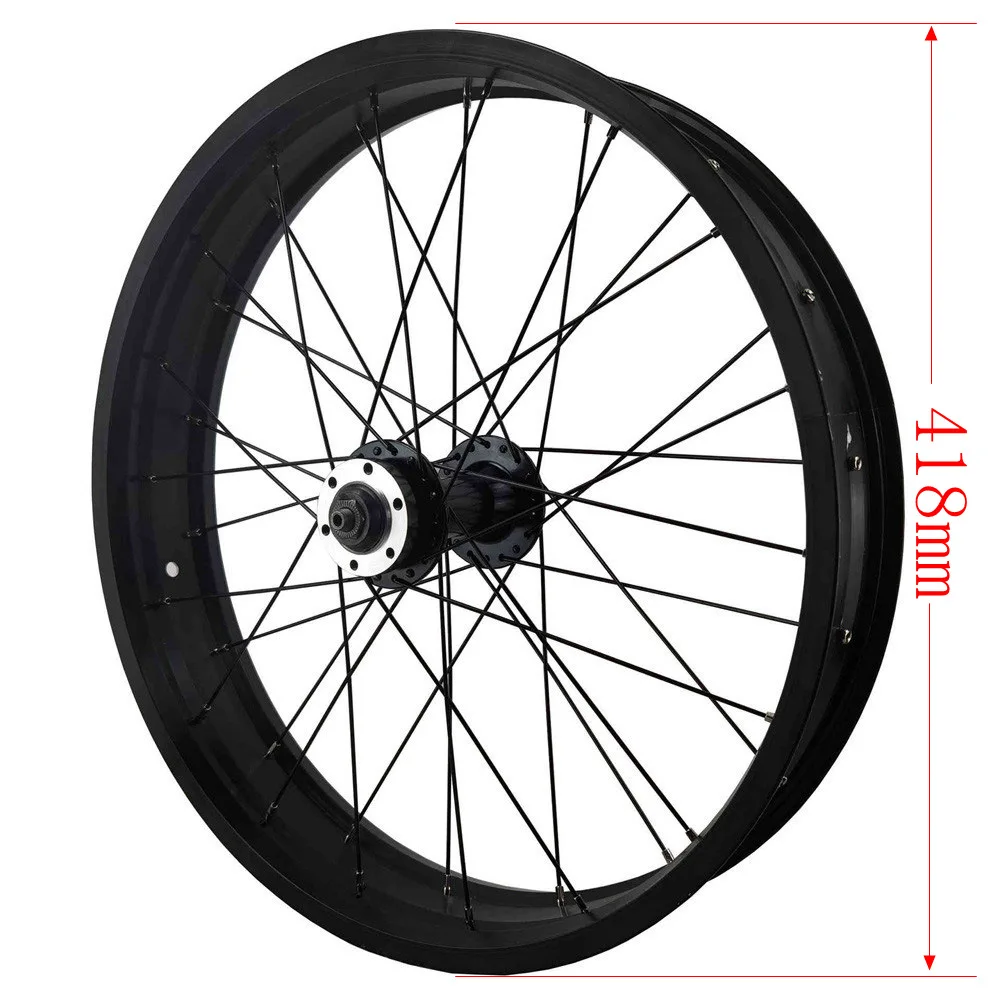 Ruote Fat Bike 20X4.0 ruota anteriore per bicicletta da neve 20in freno a  disco 36 fori cuscinetto sigillato sgancio rapido 9*135mm larghezza  cerchione 80mm|Bicycle Wheel| - AliExpress