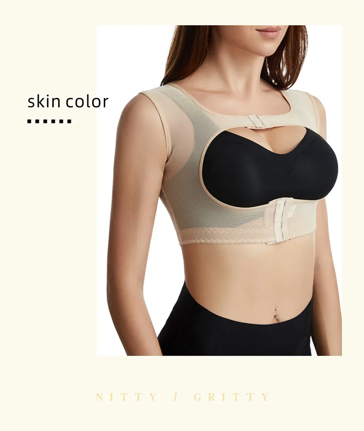 Upper Bra Shaper for Women Post-Surgical Tops Arm Compression Sleeves Slimming Shapewear Humpback Posture Corrector Body Shapers