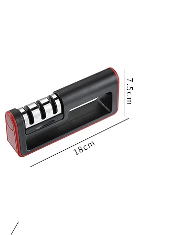 VOZRO двухсторонняя трехсекционная Вольфрамовая стальная точилка для ножей Определите угол заточки камня Afilador Cuchillo Kydex точильный камень - Цвет: large