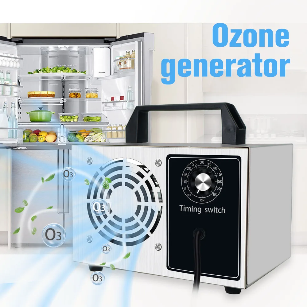 20g/24g/28g Ozone Generator 220v Portable Ozonizer Air Water Purifier Sterilizer Treatment Remove Formaldehyde With Timer | Бытовая