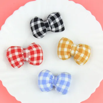

Stripes Fabric Ribbon Knot Bow Doll Craft Girls Hair Jewelry DIY Ornament Accessories Material Handmade Wool Felt Patch Stickers