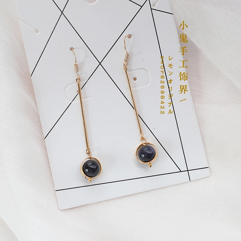 No. 12 ear clip Ночные звезды космический девушка чокер с сердечками шеи короткая цепочка Cosmic Star серьги в форме Луны Ушные крючки Ушная клипса - Окраска металла: No. 12 ear clip