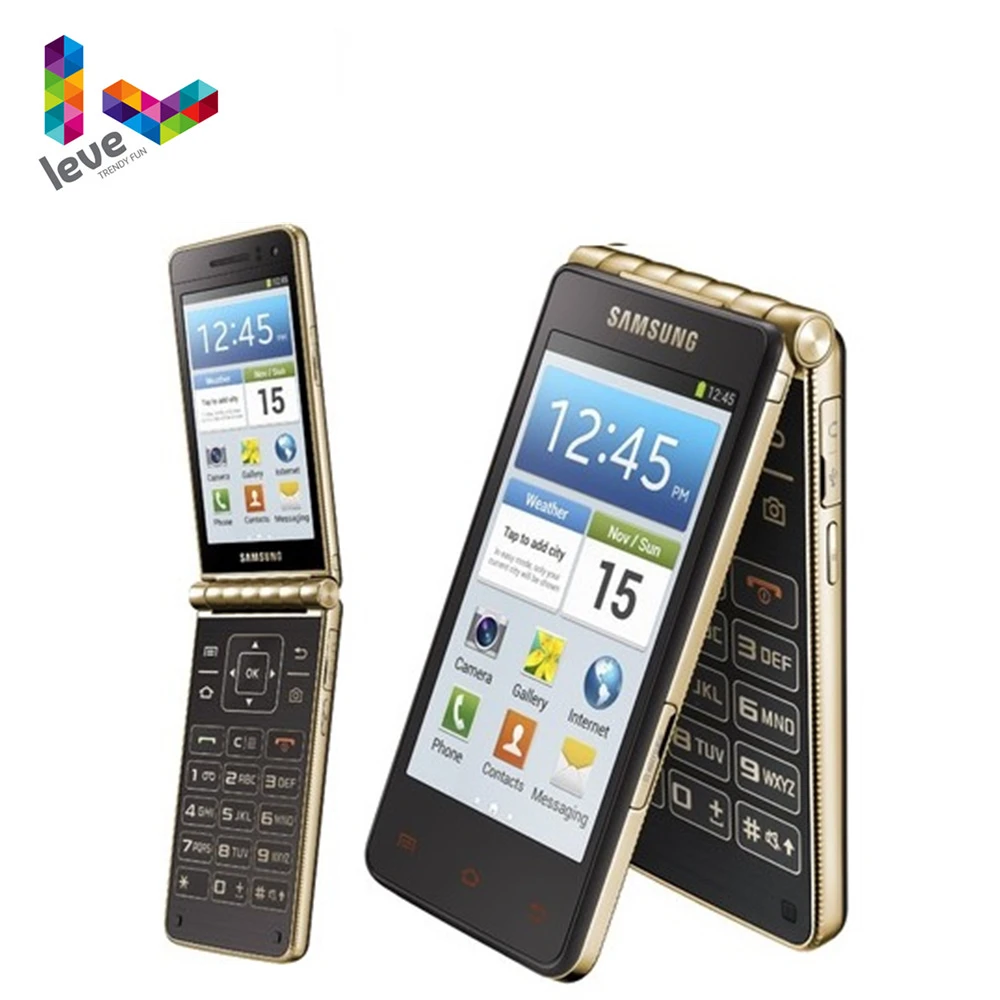 Samsung Galaxy oro I9235 Flip teléfono desbloqueado HK versión 3,7 1,5 GB RAM 16GB ROM Dual Core 8MP 4G LTE Android Smartphone