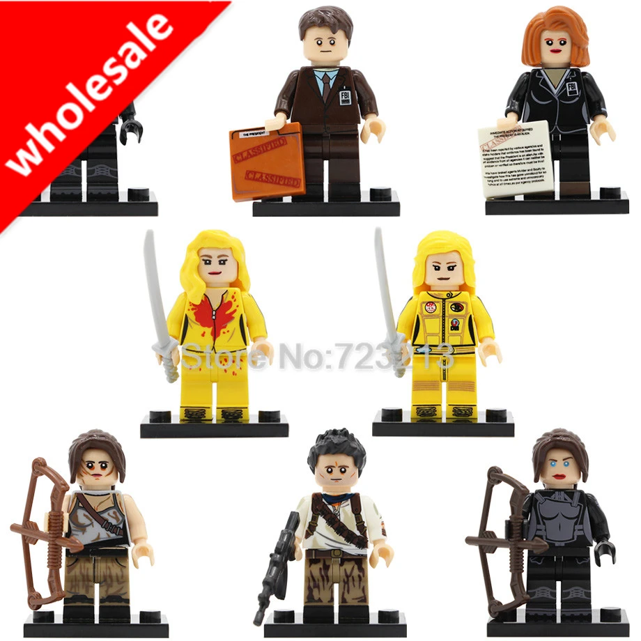 20 шт. рисунок Kill Bill Vol.1 Breaking Bad The Games FBI Agent Mr Bean строительные блоки модель игрушки