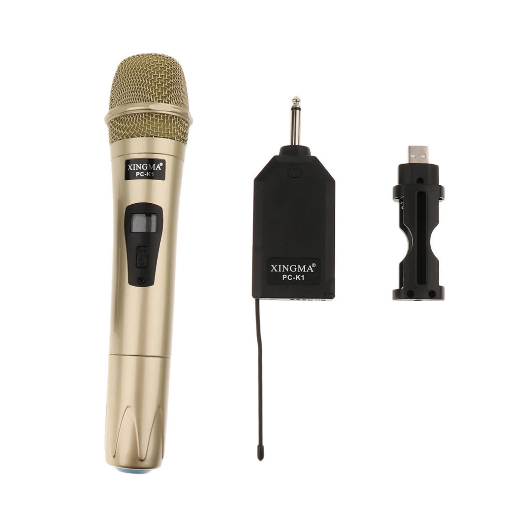 

Professional Wireless Microphone Handheld Mic With Mini Receiver For KTV Party DJ Speech