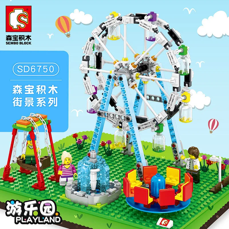 

New Style Baby Semp Sd6701 Amusement Park Children'S Educational Assembled Building Blocks Toy