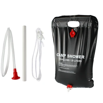 

20L Water Shower Bag Solar Energy Portable Foldable Heated Outdoor Camping PVC Water Bag Travel RV Caravan Tools
