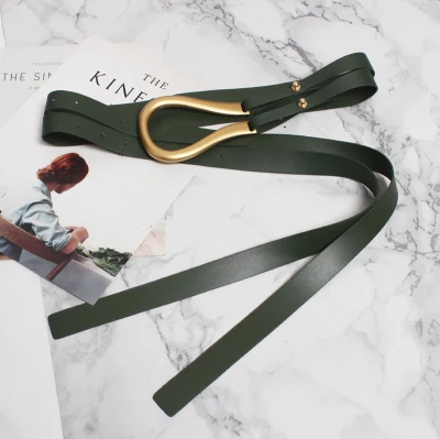 Big buckle PU leathe