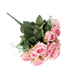 Искусственный шёлковый пион розовая роза Свадебный букет украшение для дома