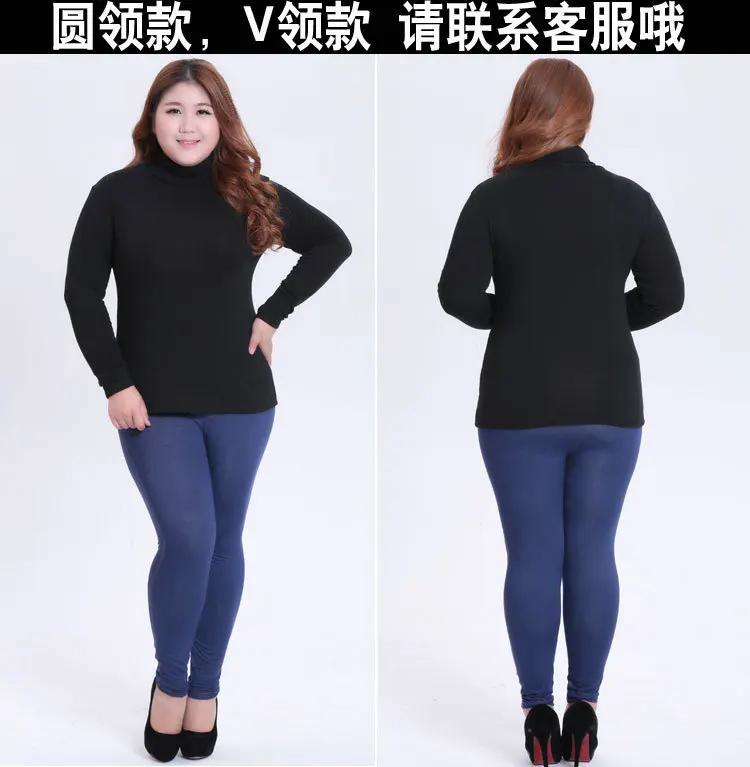 2XL-6XL размера плюс женская одежда осень зима более размер d одноцветная водолазка Базовые Женские топы винтажные свободные тонкие рубашки WR128