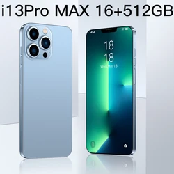 Global Version I13 Pro Max 6.7 Inch Dace Core Smartphones 6800mAh 512GB 5G Cellphone Android 11 Mobile Phone Unlock Celular