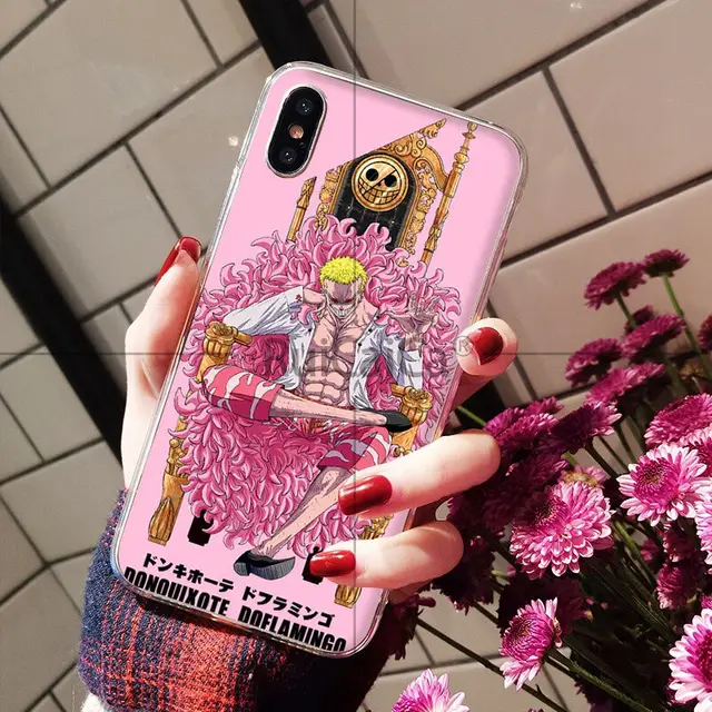 Ruicaica One Piece Donquixote Douflamingo Tpu Phone Case Cover Shell For Iphone 6s 6plus 7 7plus 8 8plus X Xs Max 5 5s Xr Half Wrapped Cases Aliexpress