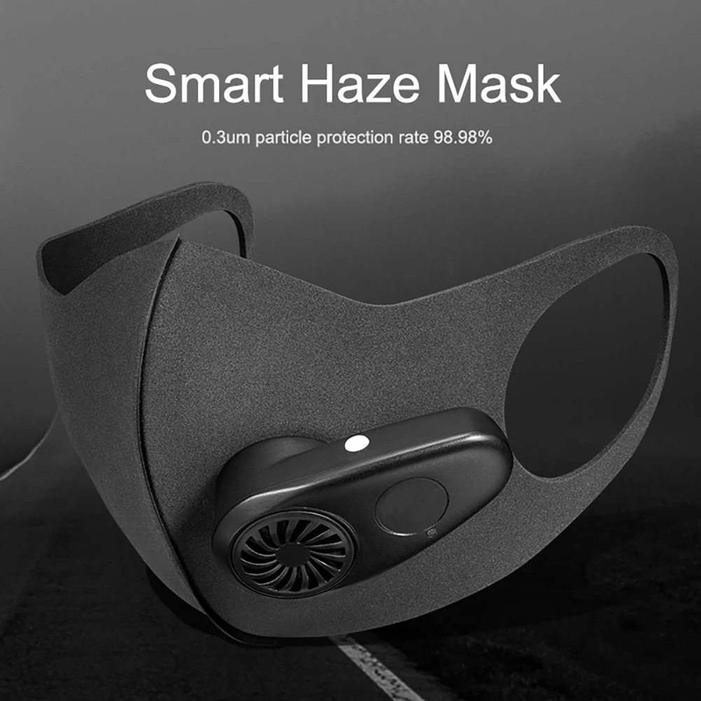 

Adult Dust Particulate Respirator Electric Smart Mask Dust Air Pollution Protective Electric Mask Mask For Outdoor Protection