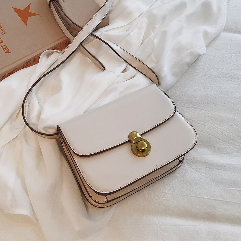 

Vintage Crossbody Bags For Women 2020 Female Small Saddle Bag Leather Shoulder Bag Luxury Women Bag Designer gg bag