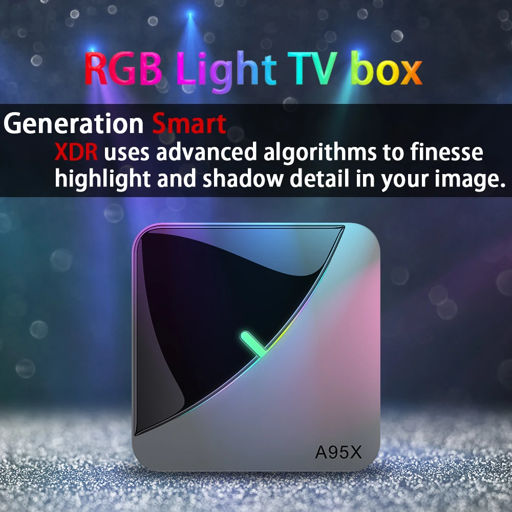 A95X F3 Air 4 Гб 64 Гб RGB светильник Smart tv box Android 9,0 google tv box Amlogic S905X3 Wifi 4K 60fps Netflix Youtube медиаплеер