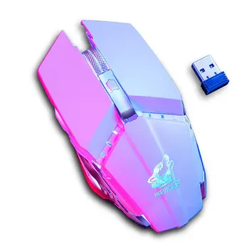 

X11 2.4G Wireless Mouse Gaming USB Rechargeable Shining Optical DPI Office Machinery Universal Laptop Colorful Light LED Backlit